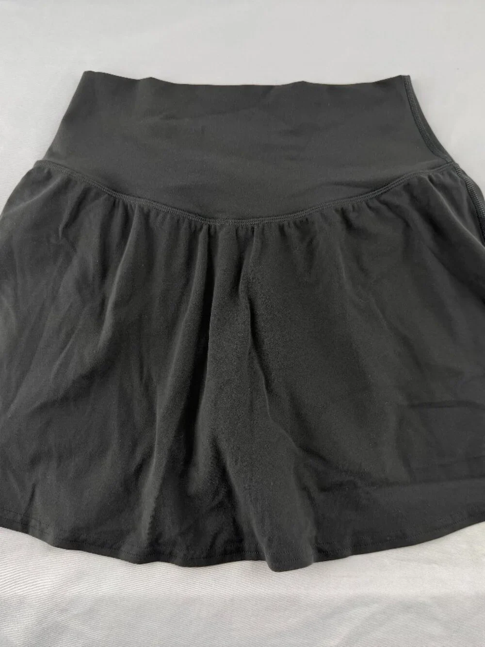 Colorfulkoala Women's Athletic Skort High Waist Tennis Skirt Black Size S